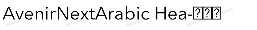 AvenirNextArabic Hea字体转换